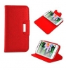 FUNDA FLIP COVER PARA BQ 5.0 HD TIPO LIBRO ROJA
